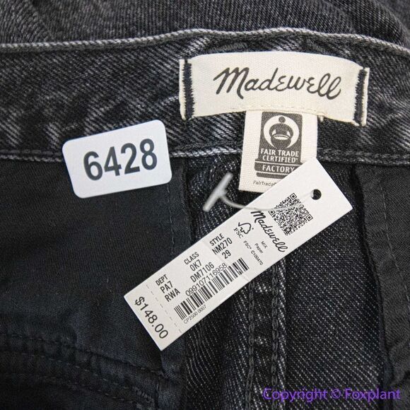 NEW Madewell Low-Slung Straight Cargo Jeans‎ in Ranney Wash, 29 - Picture 13 of 16
